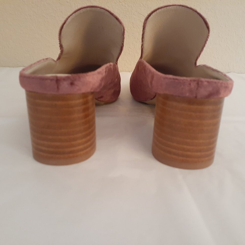 Intentionally Blank Crushed Velveteen Mules NWOT - Picture 9 of 12